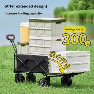 Electric Camping <strong>Cart</strong> Outdoor <strong>Folding</strong> Power Assist Reclining <strong>Hand</strong>-Pulled Picnic Trailer China - Product Image 4