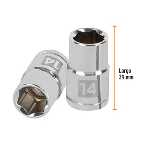 BOX 6 Douille 14 mm, 6 points, entraînement 1/2 po, TRUPER - Product Image 3