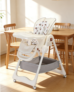<span class=keywords><strong>Chaise</strong></span> haute électrique intelligente pour bébé, multifonctionnelle, pliable, inclinable, berçante, réglable en hauteur, deux-en-un pour l'alimentation - Product Image 6