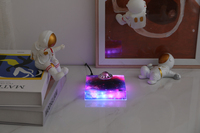 Lámpara de Mesa Levitante UFO con Ajuste de Iluminación por Presión, Levitación Magnética