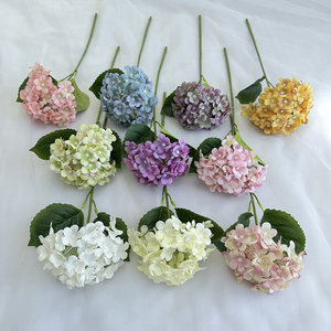 Fiori Artificiali di Ortensia Fatti a Mano con 72 Foglie, Design 3D Singolo per Decorazioni di Matrimoni, Casa, Soggiorno, Qualità Superiore - Product Image 3