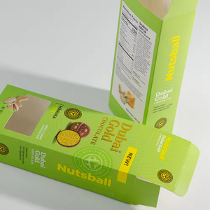 Custom Recyclable White Coated Cardboard <strong>Rectangle</strong> <strong>Chocolate</strong> <strong>Packaging</strong> Gift Box Bronzing UV/Gravure Printing Food Grade Paper - Product Image 5