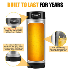 19L Bóng Khóa Keg New Bia Keg Corny Tank 304 Thép Không Gỉ Cao Su Xử Lý Xô Bóng Khóa Cornelius Phong Cách - Product Image 3