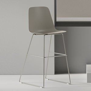 Дизайн, Офисная домашняя кухня, кофейня, кафе, полипропиленовая цветная ткань, мягкое сиденье, современный металлический каркас, высокий барный стул - Product Image 5