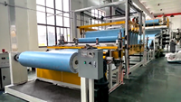 Machine de production entièrement automatique à double vis pour lamination de feuilles multicouches en PVC, HDPE, LLDPE, TPO, TPU, EVA, garantie 1 an sur site