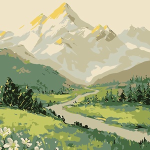 Set di Pittura a Olio Digitale con Fiori Paesaggistici e Personaggi <span class=keywords><strong>Anime</strong></span>, Fai-da-Te, Cornice Moderna Minimalista per Soggiorno - Product Image 3