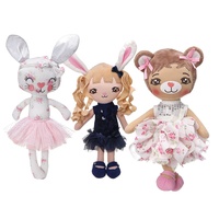Poupée en peluche pour enfants conception personnalisée poupée fille noire jouets ballerine poupée de chiffon vente en gros