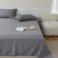 Haute qualité Morden coton à longues fibres 4 pièces ensemble de lit respirant drap plat drap-housse avec deux taies d'oreiller