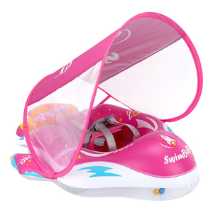 Swimbobo - Anillo Flotante Inflable Plegable <span class=keywords><strong>de</strong></span> Seguridad para Piscina para Niños, con Toldo para Bebés - Product Image 1
