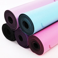 Tapis de yoga Bstar écologiques et imperméables en PU, best-sellers, 1830*680*5mm avec lignes d'alignement et sangle de transport