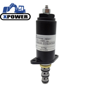 วาล์วโซลินอยด์แบบหมุน KWE5K-31/G24YA30 G24DA30 121-1490 สำหรับ 320B 320B L 320C 320C L 320D 320D L 322B 325D 3066 3116 3126 C7 C9 - Product Image 1
