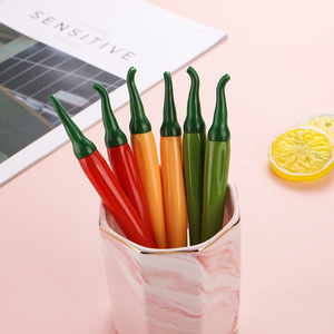 Creative Simulation Cute Chili Shaped 0.5mm Neutral Office Supplies Signature Pen Wholesale - Product Image 6