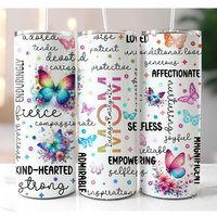 Vaso Térmico Delgado de 20oz con Frase Inspiradora de Afirmación Diaria para Mamás Primerizas, Taza de Viaje Personalizada de Acero Inoxidable Aislada