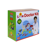 Cikoo Electronic Doctor Kit Pretend Play Medical Set Stetoskop Lampu Suara Bersertifikat EN71 Mainan Edukatif Plastik ABS Bebas BPA
