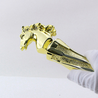 Trophée de remerciement pour partenaires d'entreprise, prix d'entreprise, moulage sous pression, lettrage personnalisé, double face, boîte en velours haut de gamme