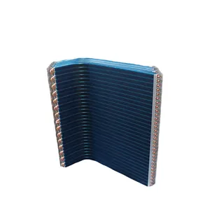 U Shaped Refrigeration Equipment Coil Air Conditioner Parts Aluminum Plate Fin Evaporator For Heat Exchanger