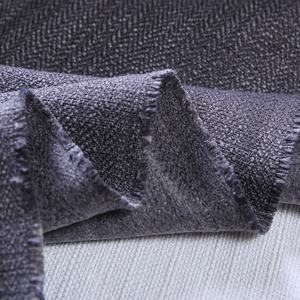 ผ้าหุ้มเฟอร์นิเจอร์โซฟา ทอแบบด็อบบี้ ลายผ้าลินินเทียม สีเทาเข้ม ย้อมเส้นด้าย 100% โพลีเอสเตอร์ ขายดีจากโรงงานในจีน - Product Image 5