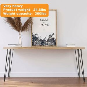 16-Inch Black 3-Rod Hairpin <b>Legs</b> Iron Home Industrial DIY Projects Heavy Duty Outdoor Furniture <b>Table</b> <b>Legs</b> Hospital Workshop - Product Image 4