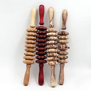 Masseur d'estomac en bois, outils de massage du dos et du corps pour la relaxation, la perte de poids, rouleaux de massage - Product Image 3