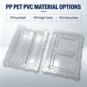 ถาดพลาสติกใส PP PET PS PVC แบบสั่งทำพิเศษสำหรับบรรจุภัณฑ์ชิ้นส่วนขนาดเล็ก ใช้ในครัวเรือน - Product Image 5