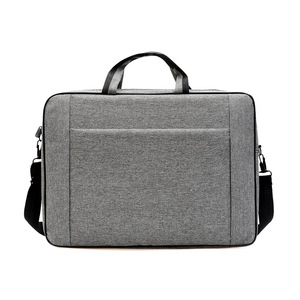 Étui de transport fin avec poignée, poches externes, capacité de stockage multi-objets, sac pour ordinateur portable antivol en Oxford pour hommes - Product Image 5