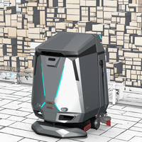 Robot de nettoyage industriel AGV ZENS AWC-20 PLC & Moteur |   Laser SLAM 1800 M/h Efficacité 1h Charge rapide DC 24V 140kg