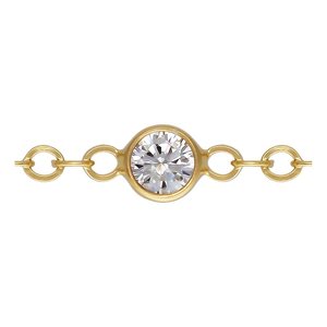 Nouvelle chaîne plate en or 14 carats de 1,7 mm avec zircon pour la fabrication de bijoux permanents 2025 - Product Image 6