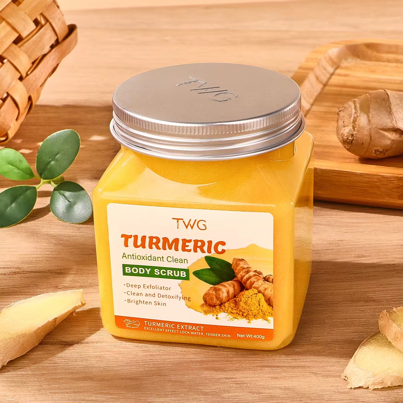 5841 TWG Gommage corporel aux sels de bain au curcuma 400g (Version anglaise)
