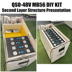 2025 xu hướng mb56 hộp tự làm với bánh xe/16S 200A BMS 48V rỗng 51.2V 33kwh 30kwh mb56 628ah LiFePO4 hộp pin Lithium trường hợp Tự làm - Product Image 5