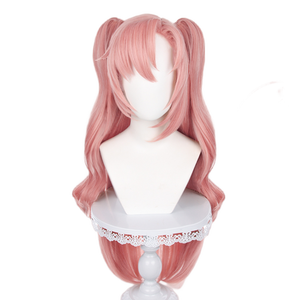 ND <span class=keywords><strong>Nicole</strong></span> Demara Cosplay Peruk Makine Yapımı Yüksek Sıcaklık Fiber %130 Yoğunluk Açık Kahverengi Gül Rengi Fileli Ayarlanabilir Başlık Isıya Dayanıklı - Product Image 5