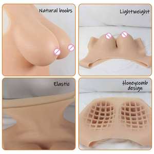 Pechos falsos <span class=keywords><strong>naturales</strong></span> artificiales para el cáncer de mama, formas de mama de silicona realistas para pacientes, rehabilitación postoperatoria - Product Image 5