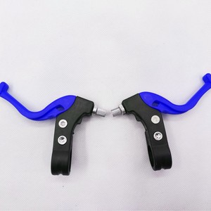 Palancas de freno de bicicleta ajustables de 2 dedos para bicicletas infantiles con mango verde - Product Image 3