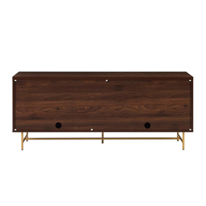 <span class=keywords><strong>Aparador</strong></span> de acento de gabinete de almacenamiento largo moderno con puertas acanaladas verticales - Product Image 6
