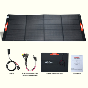 Oscal PM400 Pro จัดส่งฟรี 400w พลังงานแสงอาทิตย์ 400W พกพาสะดวกสำหรับตั้งแคมป์กลางแจ้ง คลังสินค้า EU US สำหรับสถานีไฟฟ้าทุกประเภท - Product Image 2