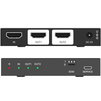 Splitter HDMI 48G 8K 1X2, Layar 8K ke 4K atau 8K/4K ke 1080P dengan Auto Downscaling untuk Monitor Ganda