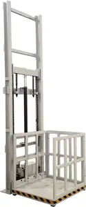 Lift dalam ruangan luar ruangan 200kg untuk kargo gudang barang cacat pemasangan dinding penumpang Lift Lift rumah kecil