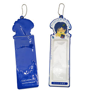 कस्टम इको फ्रेंडली pvc विनाइल फोटो कार्ड के लिए लोहे की कुंजी रिंग के साथ आस्तीन - Product Image 2