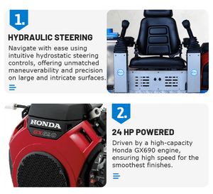 الصين المهنية الصانع توجيه البنزين الطريق تلميع ملموسة آلة أدوات الانتهاء من ركوب على تعويم مجرفة السلطة - Product Image 5