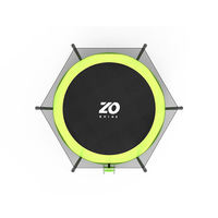 Trampolín Zoshine para Niños y Adultos, de PVC, Plástico Suave, Premium, de Alta Calidad, para Jardín, con Red Protectora