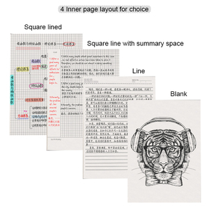 Sổ Tay Da Pu Amerpromo <span class=keywords><strong>A4</strong></span>, Sổ Ghi Chép Màu Xám, Xanh Lá Và Hồng, 480 Trang, Sổ May Chất Kết Dính Với Bố Cục Trống/Đường Kẻ/Lưới - Product Image 6