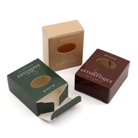 Cajas de Embalaje Cosmético Personalizadas con MOQ Bajo, Cajas de Jabón con Ventana e Impresión de Logotipo Personalizado