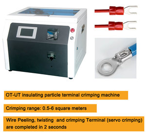 Chuyên Nghiệp 0.5-16mm2 Dây Tước Và Ferrule Uốn Tóc Bồng Máy Dây Dải Và Thiết Bị Đầu Cuối Uốn Máy Với Dây Twist - Product Image 3