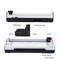 Bureau WD-C04 5 en 1 Machines à plastifier de bureau semi-automatiques multifonctionnelles A4 taille du papier thermique pochette photo chaude plastifieuse