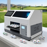 Impresora UV Inteligente para Pelotas de Golf con IA, Tecnología de Impresión en la Nube CMYKW de Colores Vívidos, Impresora de Inyección de Tinta Plana A5 Inalámbrica con Wifi para Tiendas