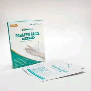 Pansement en gaze stérile à la <span class=keywords><strong>vaseline</strong></span>, 10x10cm, brûlures, plaies, non adhésif, paraffine, pansement médical - Product Image 6