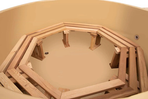 Jacuzzi de Madera de Cedro para Exteriores, Diseño Nuevo Más Vendido de <span class=keywords><strong>2022</strong></span>, Jacuzzi con Calefacción a Leña, <span class=keywords><strong>Spas</strong></span> Portátiles - Product Image 6