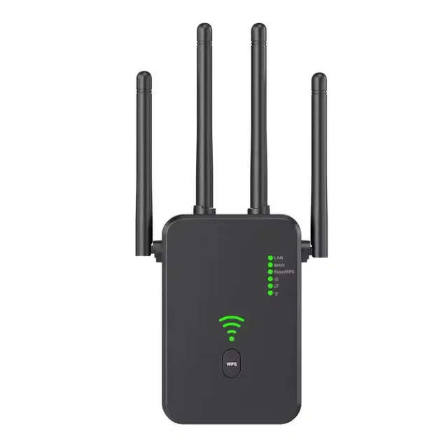 Hot Selling 1200Mbps WiFi Repeater Dual band Wifi Signal Extender Booster 4 antennas 4g Wireless WIFI Extender