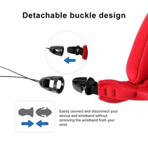 Float máy ảnh dây đeo cổ tay, biểu tượng tùy chỉnh phổ không thấm nước Neoprene nổi dây đeo cổ tay - Product Image 5