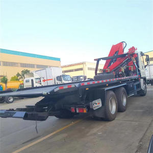 مقطورة مسطحة متعددة الوظائف جديدة وشعبية من إيسوزو بحمولة 10 أطنان + 5 أطنان مع رافعة، مقطورة مسطحة للنقل ومركبات الإنقاذ - Product Image 6