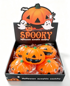Jouet Squishy Citrouille d'Halloween Extensible Sensoriel Anti-Stress Nouveauté Cadeau pour Enfants et Adultes - Product Image 2